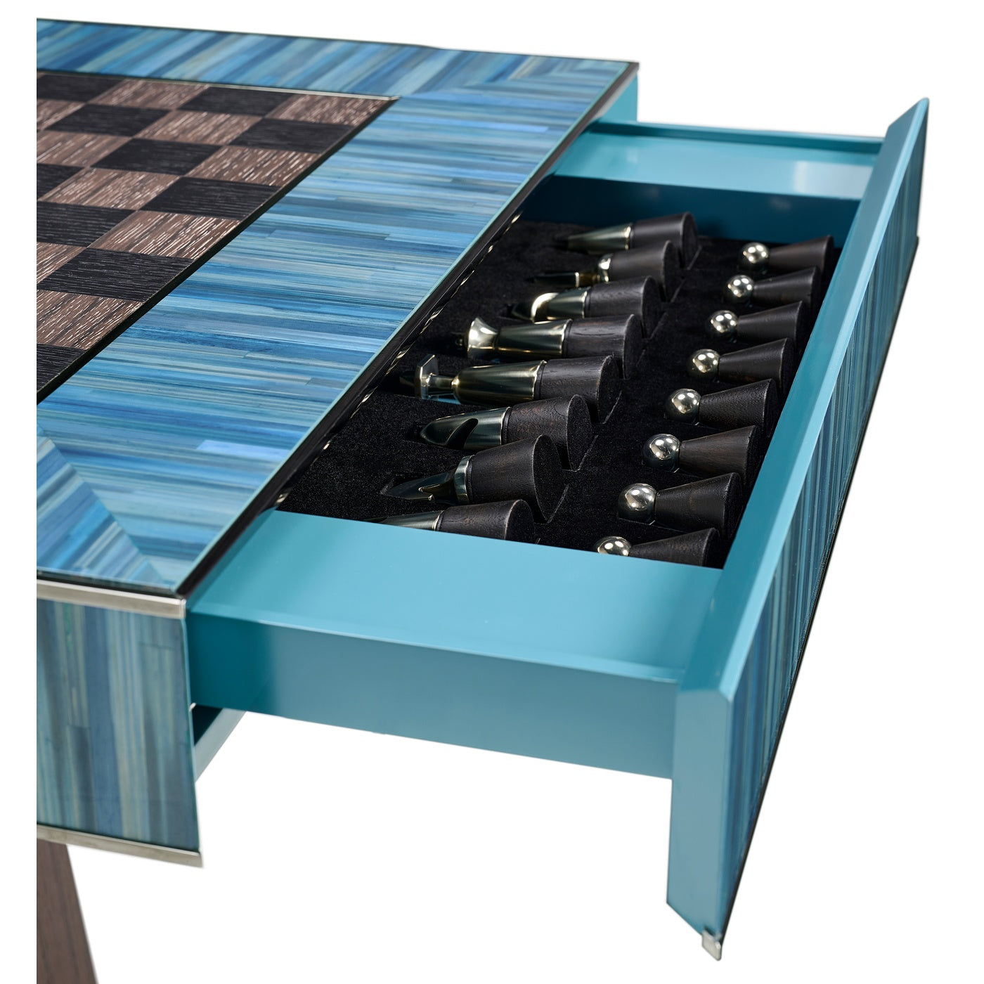 Sapphire Straw Game Table