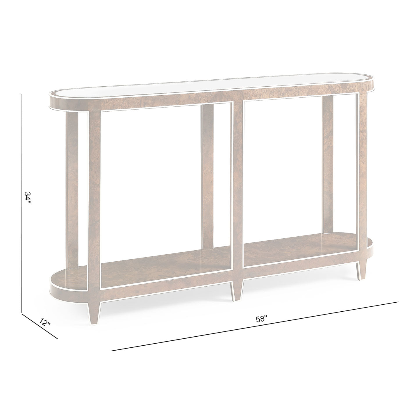 Jacques Console Table 58"