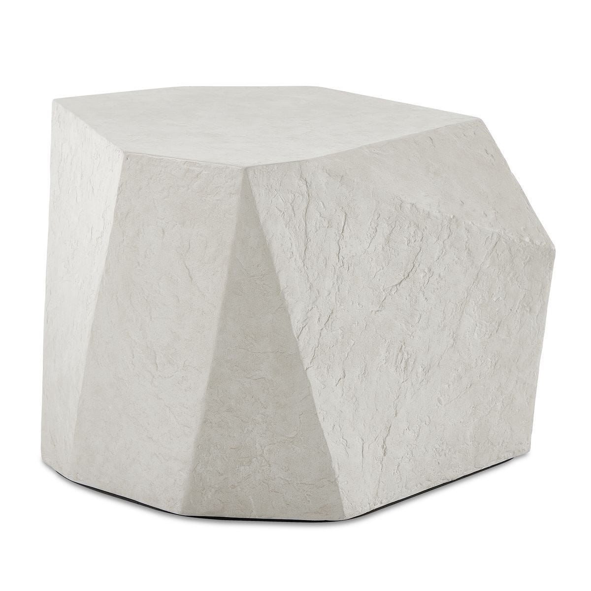 Parra Indoor-Outdoor Side Table, Limestone – Furniture by Uttermost | Sutter & Vale