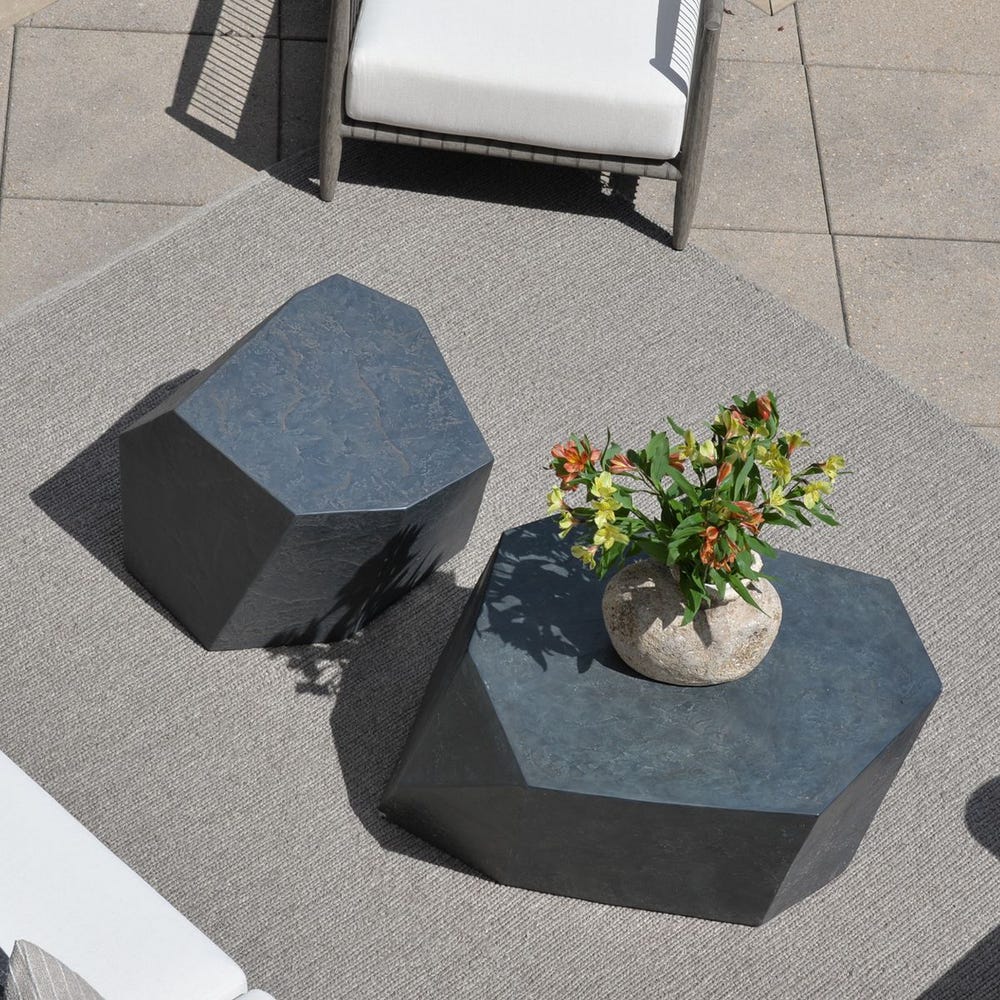 Parra Indoor-Outdoor Side Table, Slate