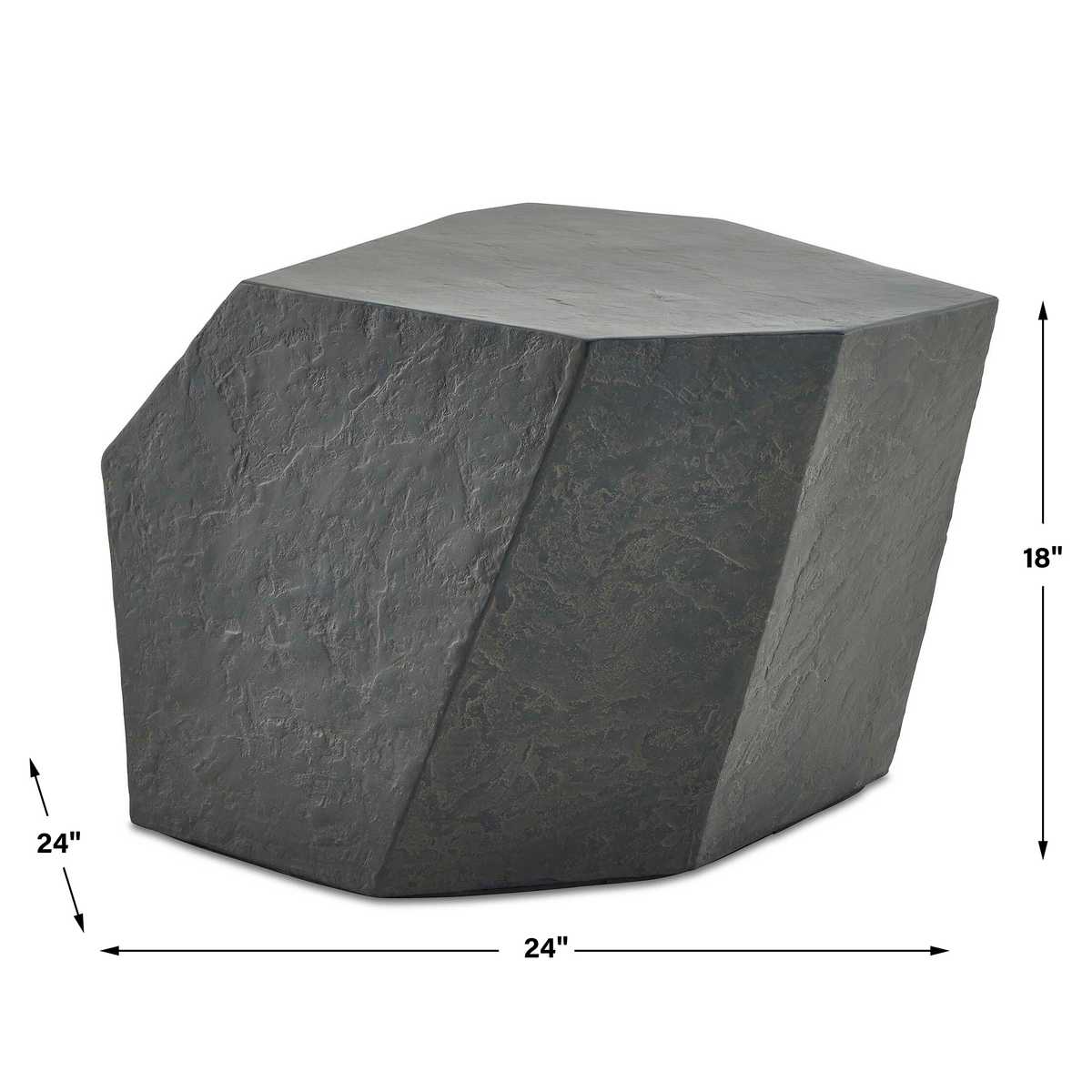 Parra Indoor-Outdoor Side Table, Slate