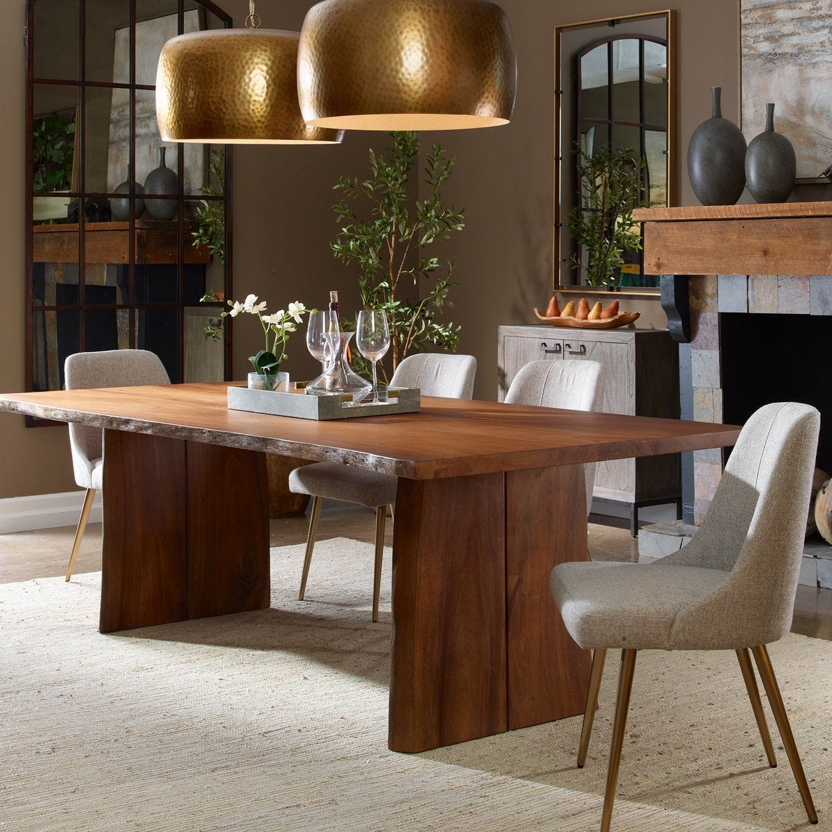 Glenmore Dining Table, 2 Cartons – Furniture by Uttermost | Sutter & Vale