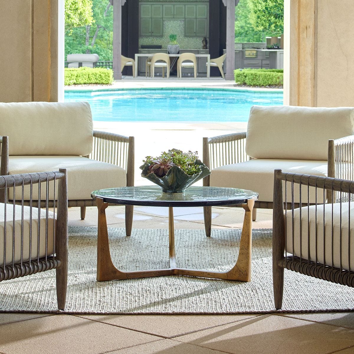 Bohdi Indoor-Outdoor Coffee Table, 2 CARTONS – Furniture by Uttermost | Sutter & Vale