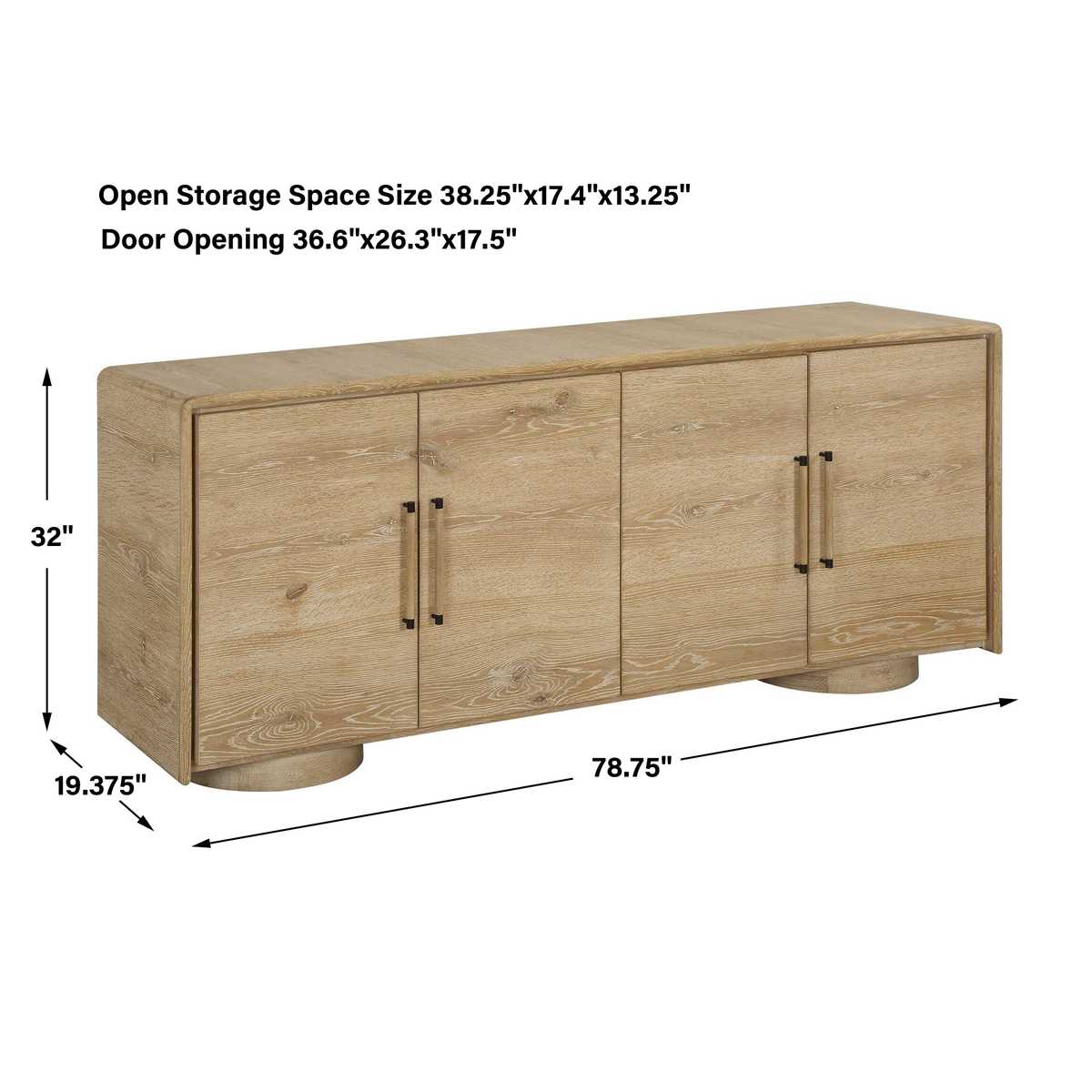 Evanston 4 Door Cabinet