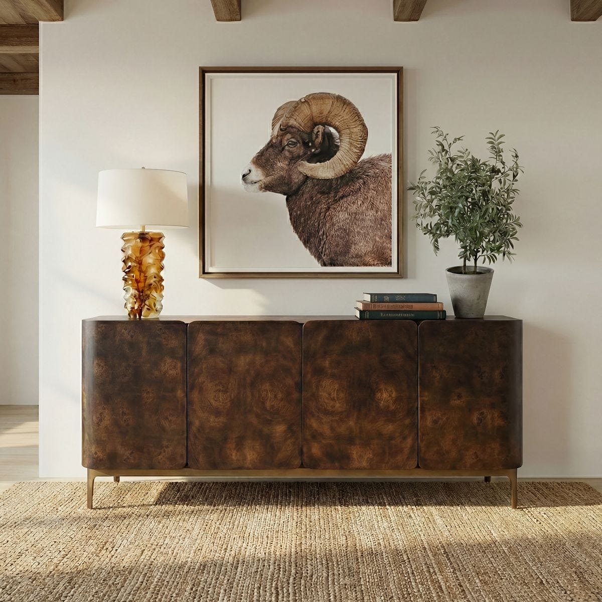 Melbourne 4 Door Cabinet – Furniture by Uttermost | Sutter & Vale