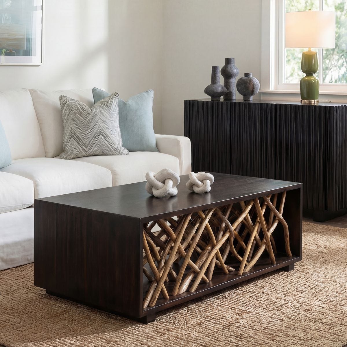 Teak Maze Coffee Table – Furniture by Uttermost | Sutter & Vale