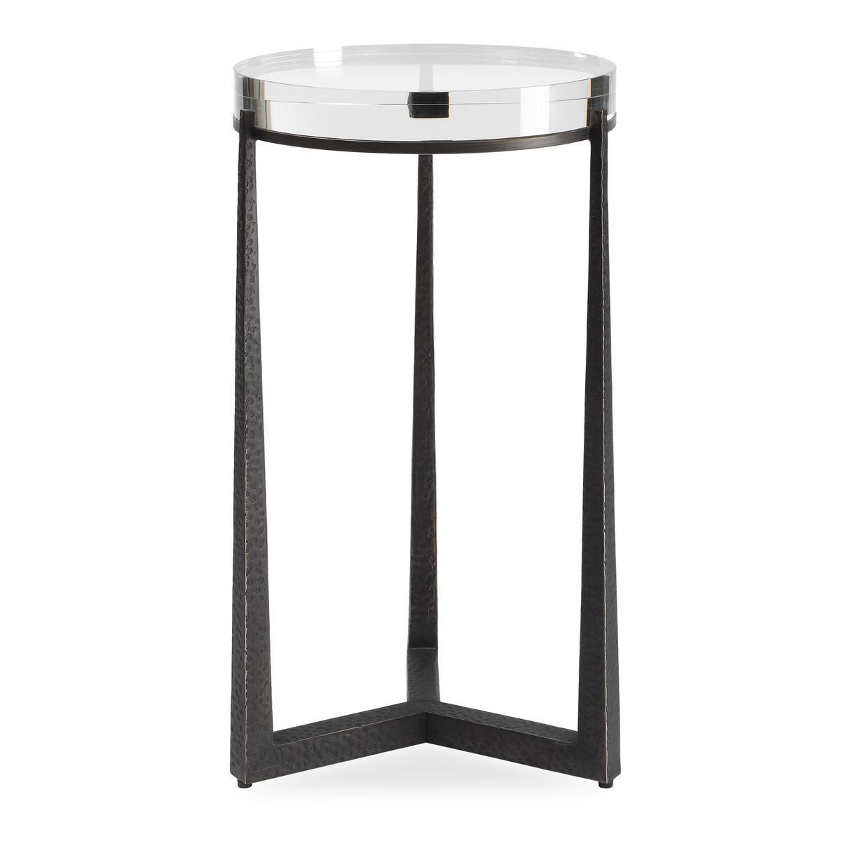 Midas Round Accent Table, Dark Bronze – Furniture by Uttermost | Sutter & Vale