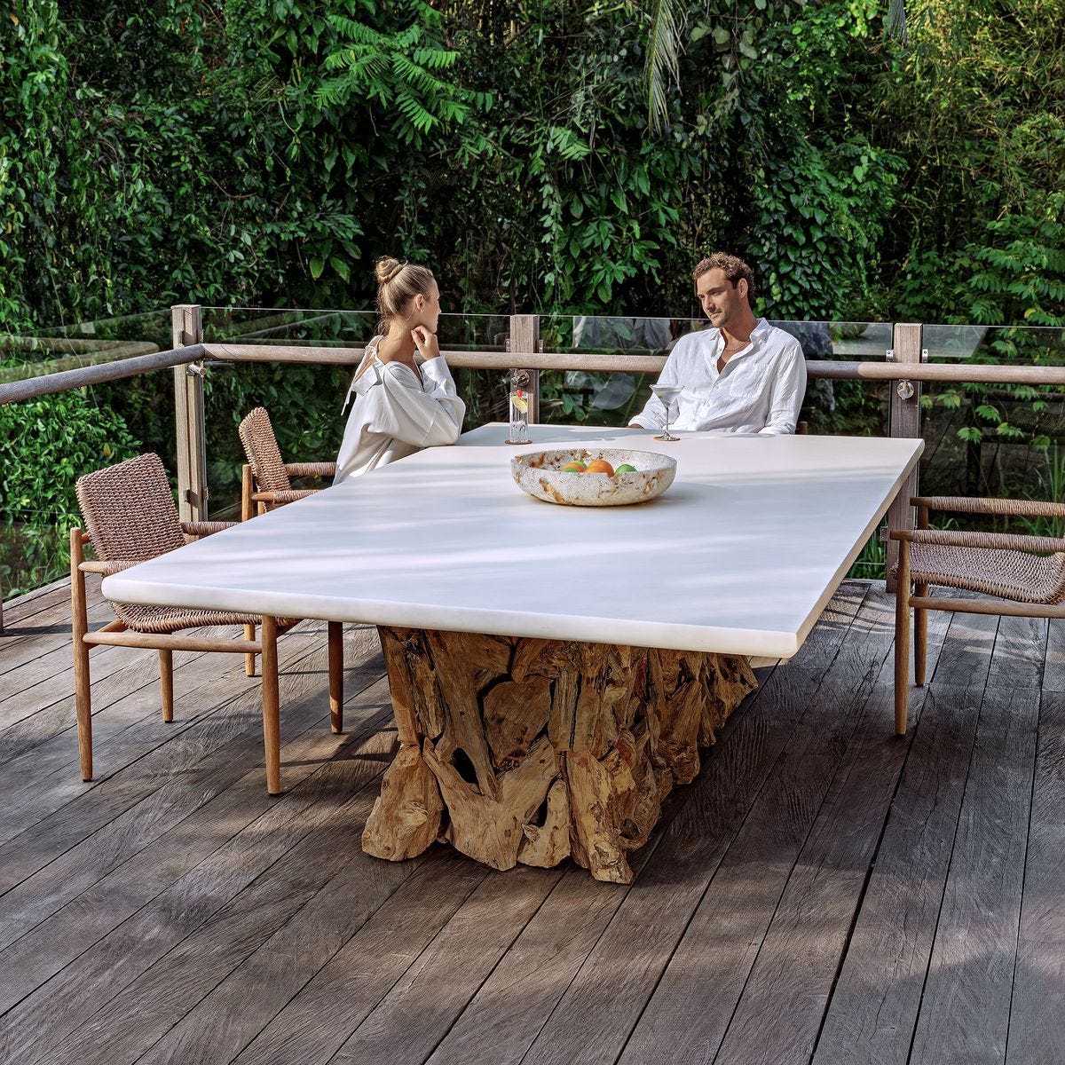 Stonewood Indoor-Outdoor Ping Pong Dining Table, 2 CARTONS – Furniture by Uttermost | Sutter & Vale