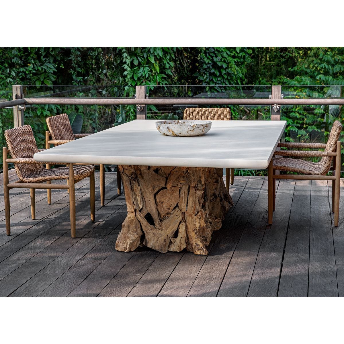 Stonewood Indoor-Outdoor Ping Pong Dining Table, 2 CARTONS – Furniture by Uttermost | Sutter & Vale