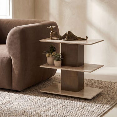 Travertini Accent Table