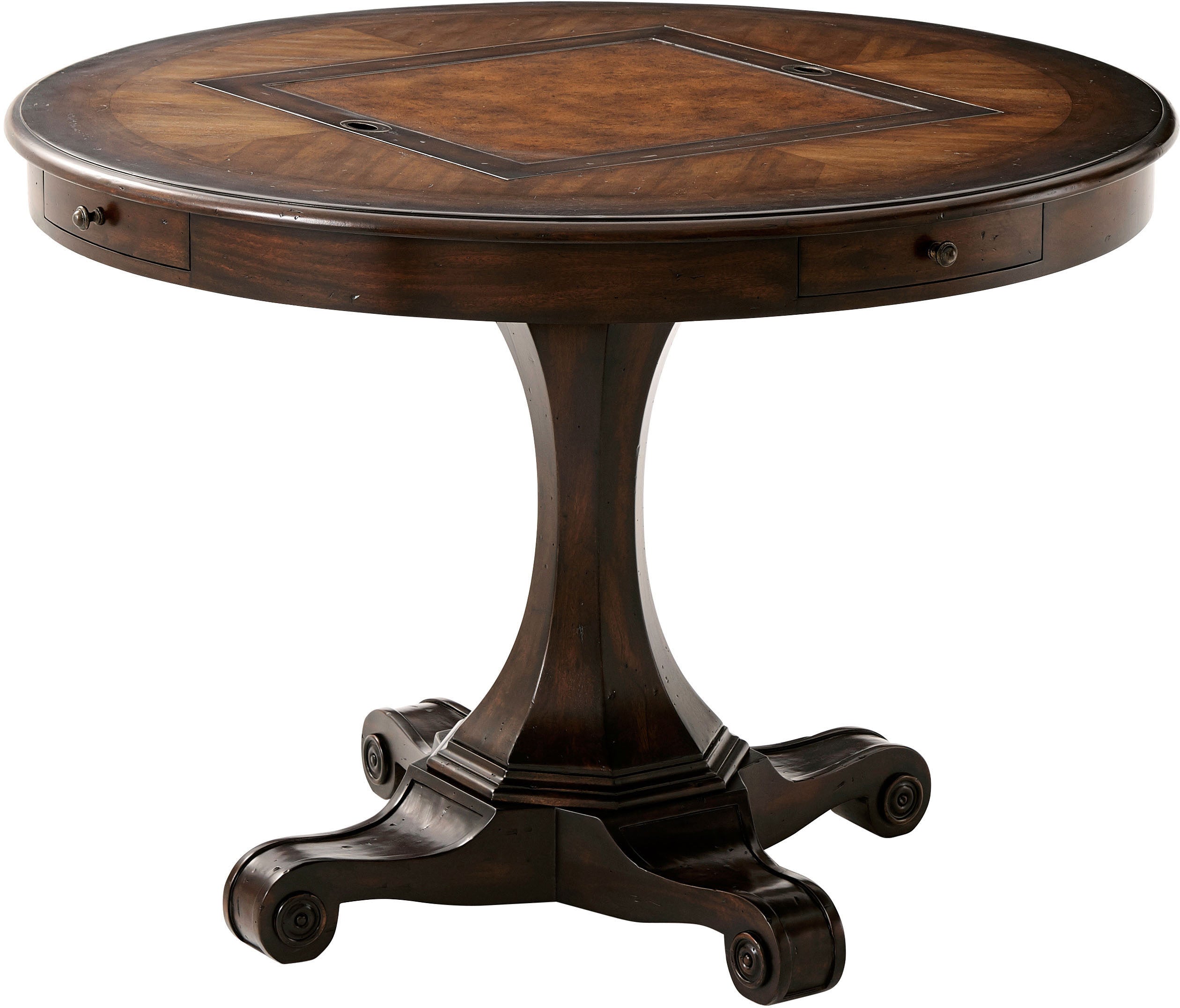Grandmaster Game Table in Mahogany, Acacia, Oak - Theodore Alexander