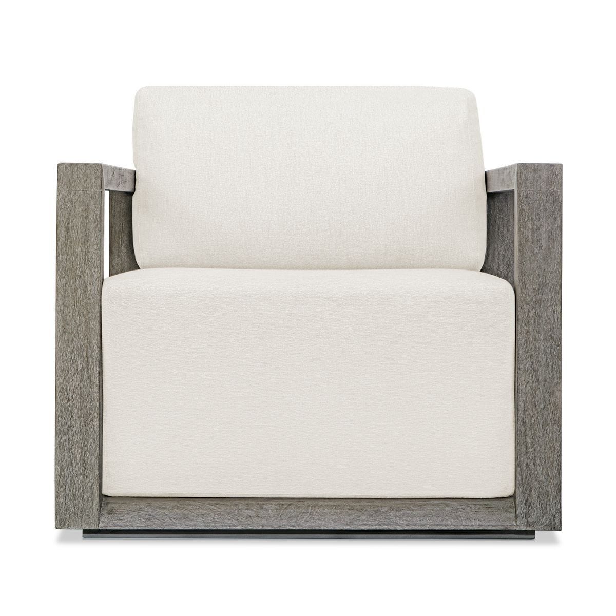 Remsen Outdoor Lounge Chair, Weathered Gray/Oyster – Furniture by Uttermost | Sutter & Vale
