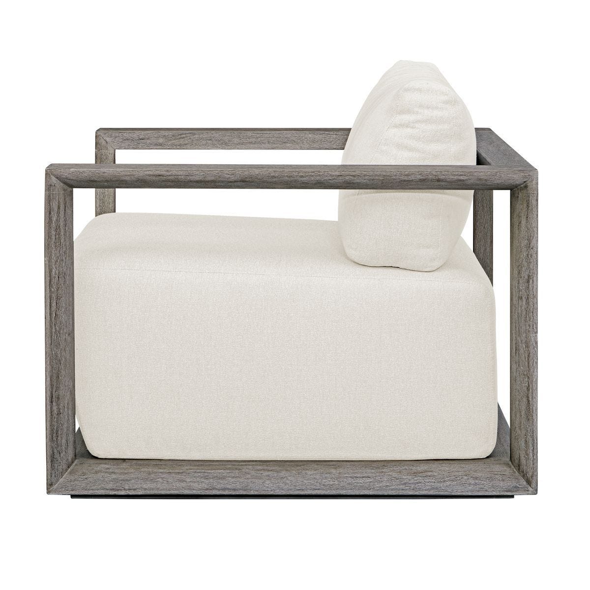 Remsen Outdoor Lounge Chair, Weathered Gray/Oyster – Furniture by Uttermost | Sutter & Vale