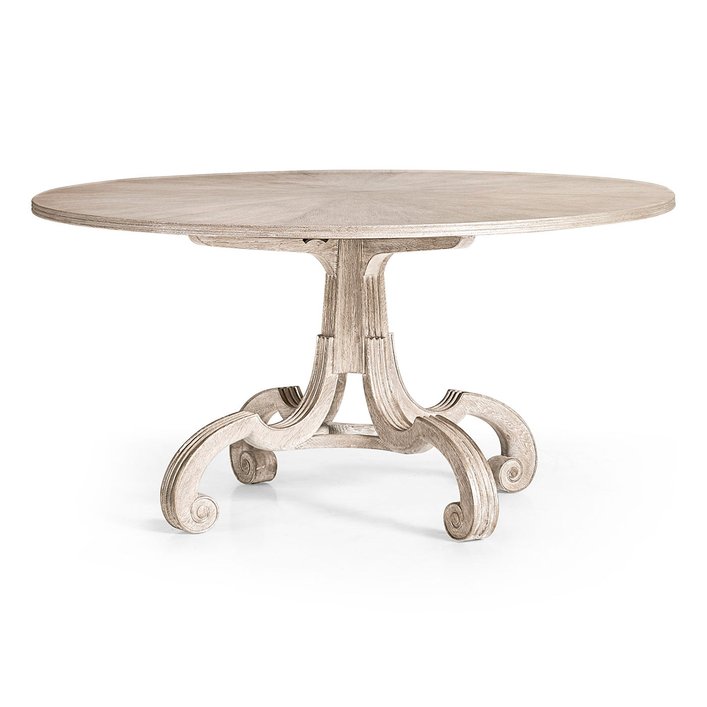 Lacock Venetian White Oak Dining Table 60"