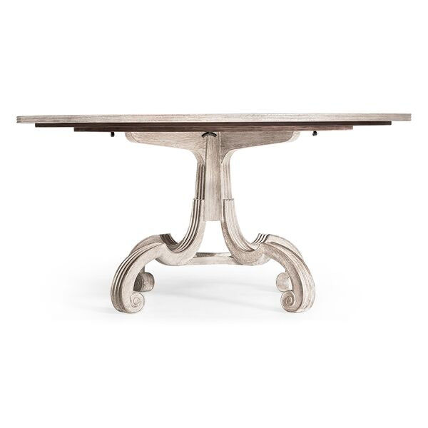Lacock Venetian White Oak Dining Table 60"