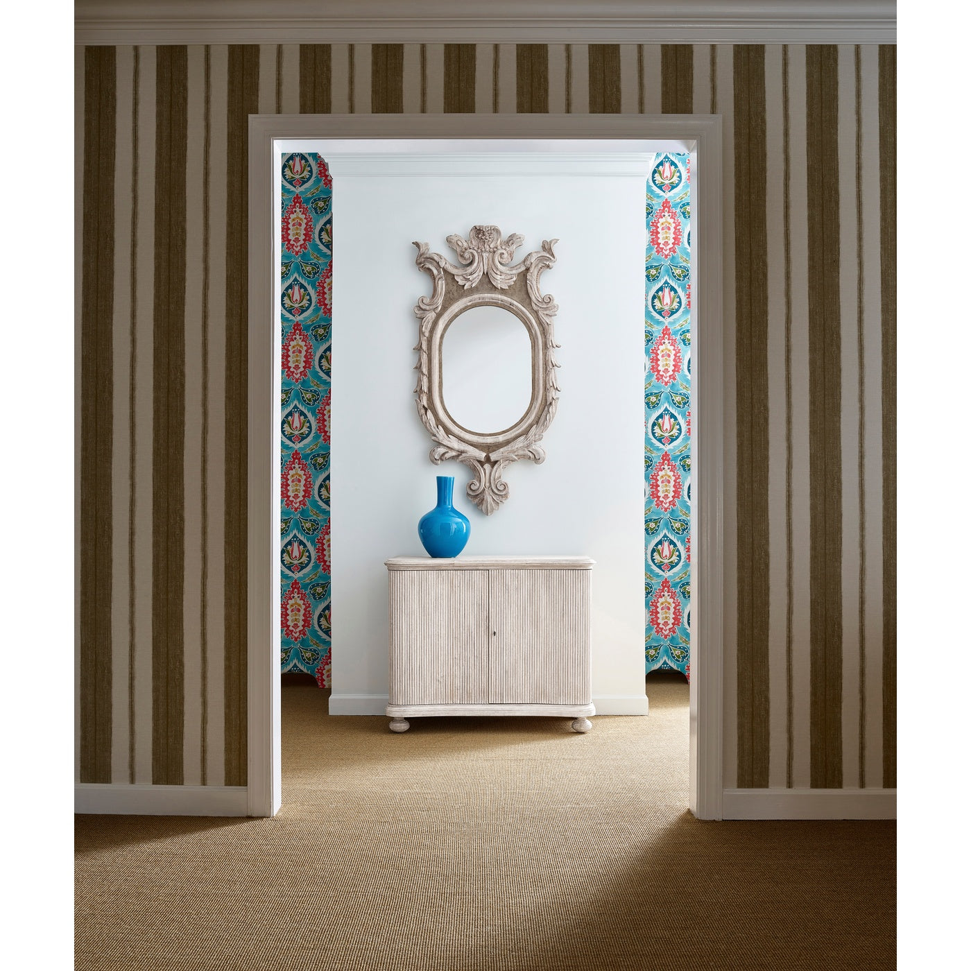 Belleville Washed Acacia Storage Cabinet