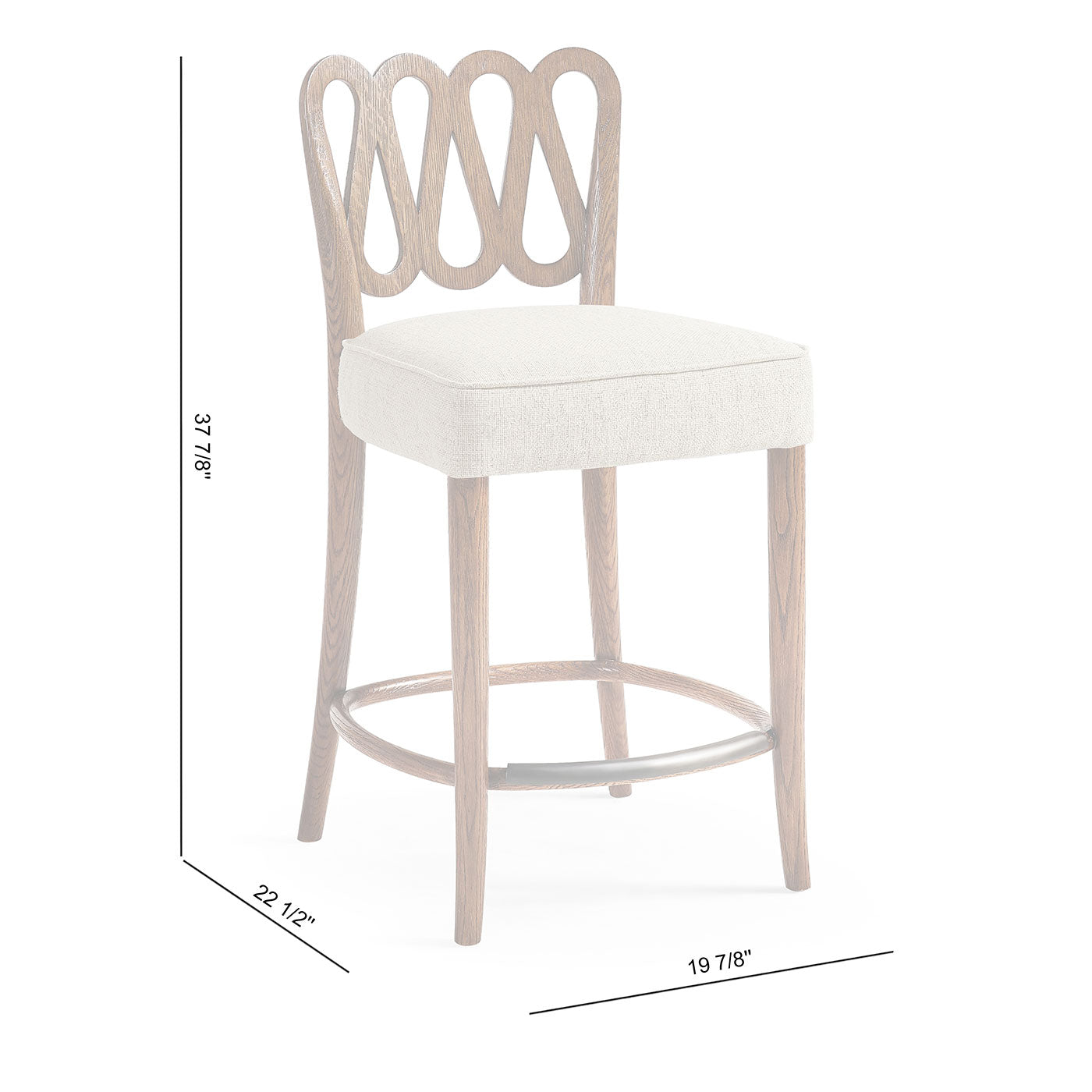 Ampney Toasted Oak Counter Stool