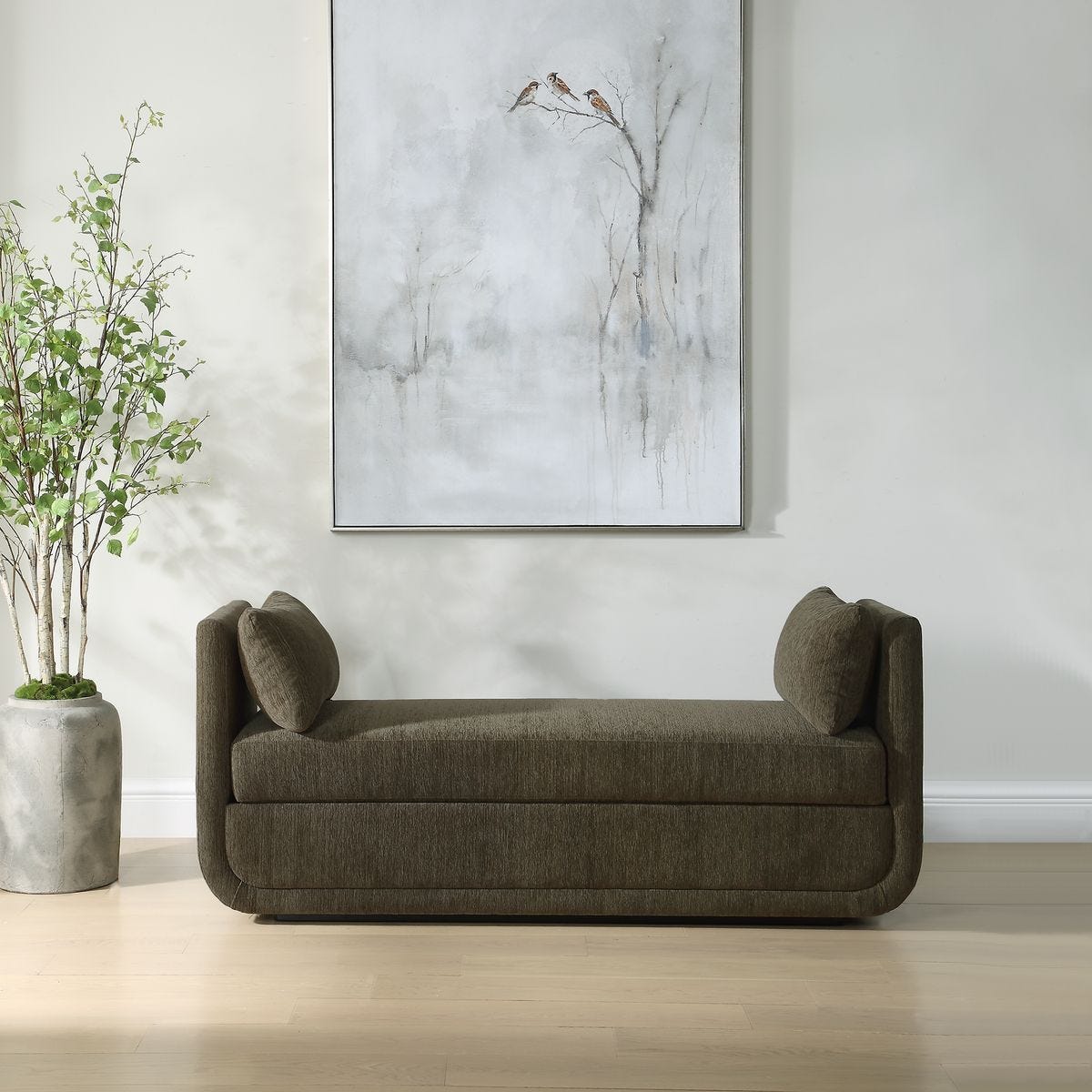 Abound Oversized Bench, Herb – Furniture by Uttermost | Sutter & Vale