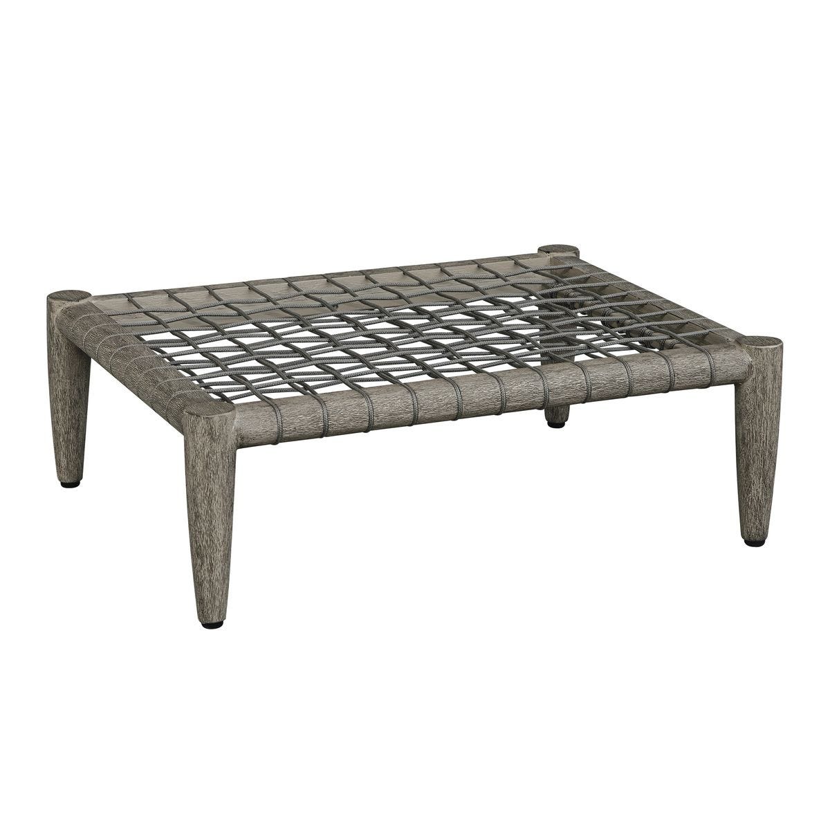 Borneo Outdoor Ottoman, Oyster