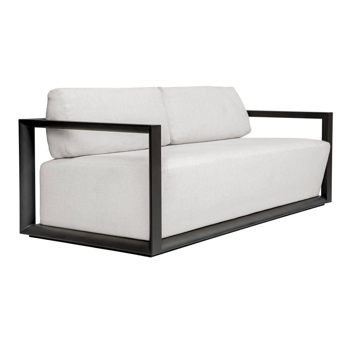 Remsen Outdoor 3 Seater Sofa, Java Black/Oyster