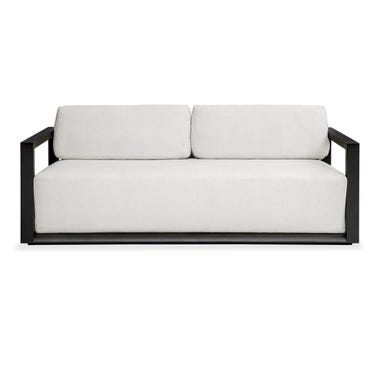 Remsen Outdoor 3 Seater Sofa, Java Black/Oyster