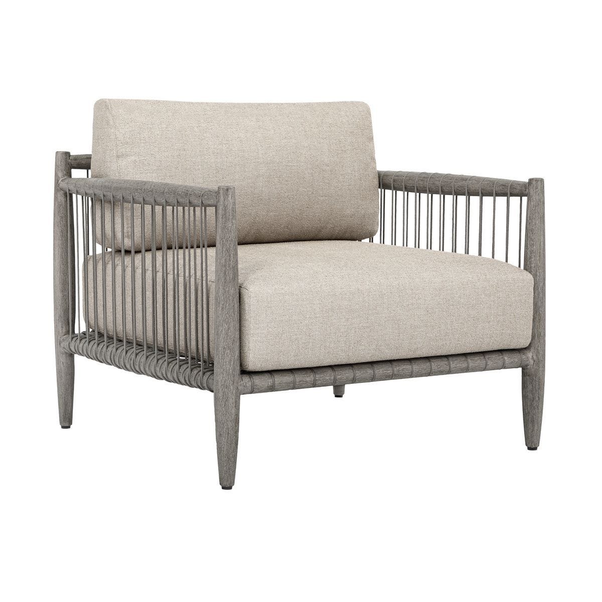 Borneo Outdoor Lounge Chair, Dove – Furniture by Uttermost | Sutter & Vale