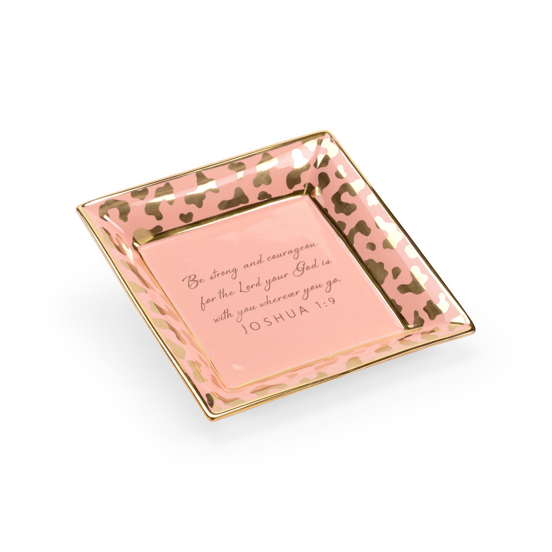 Square Jungle Verse Plate - Coral in 1.5 / Ceramic/Porcelain - Chelsea House