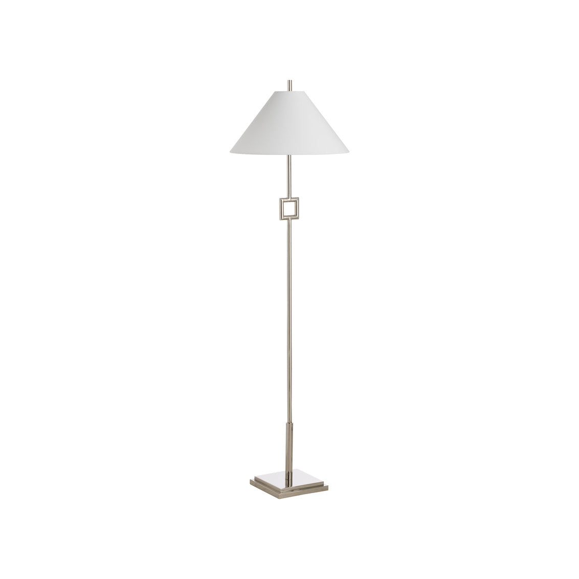 Overhill Floor Lamp - Polished Nickel in 55.5 / Metal - Chelsea House
