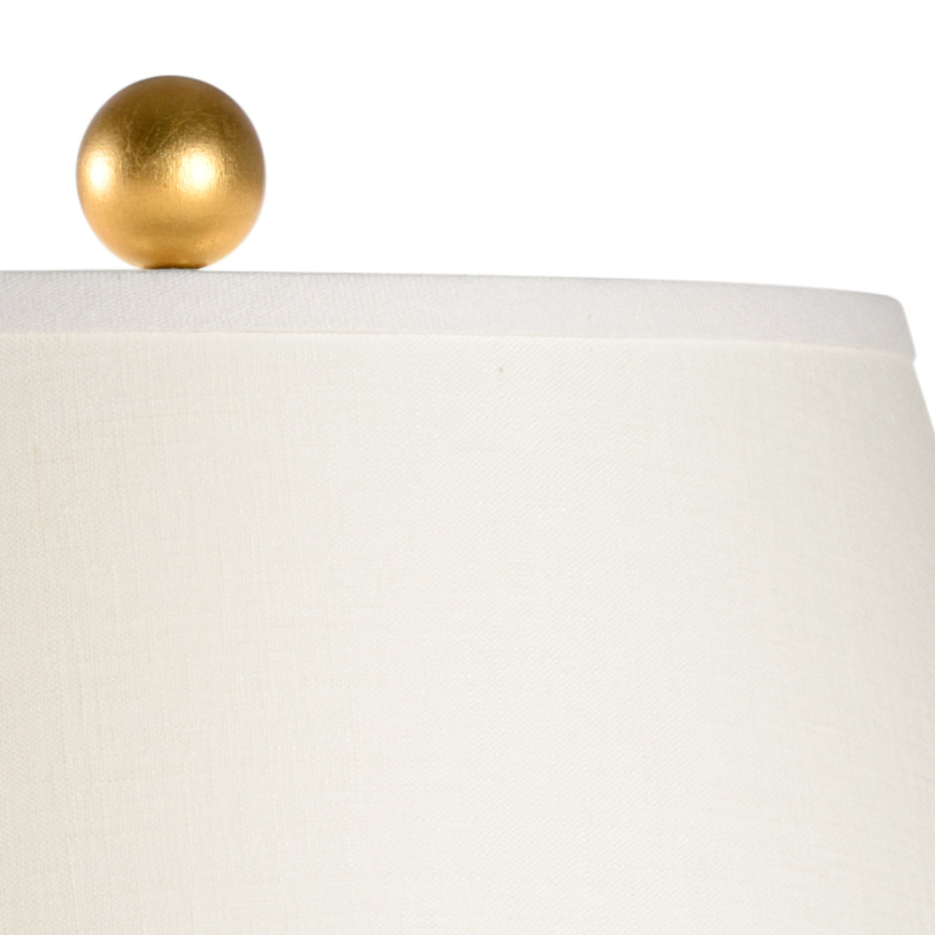 Blue Swirl Lamp in 35.5 / Porcelain - Chelsea House