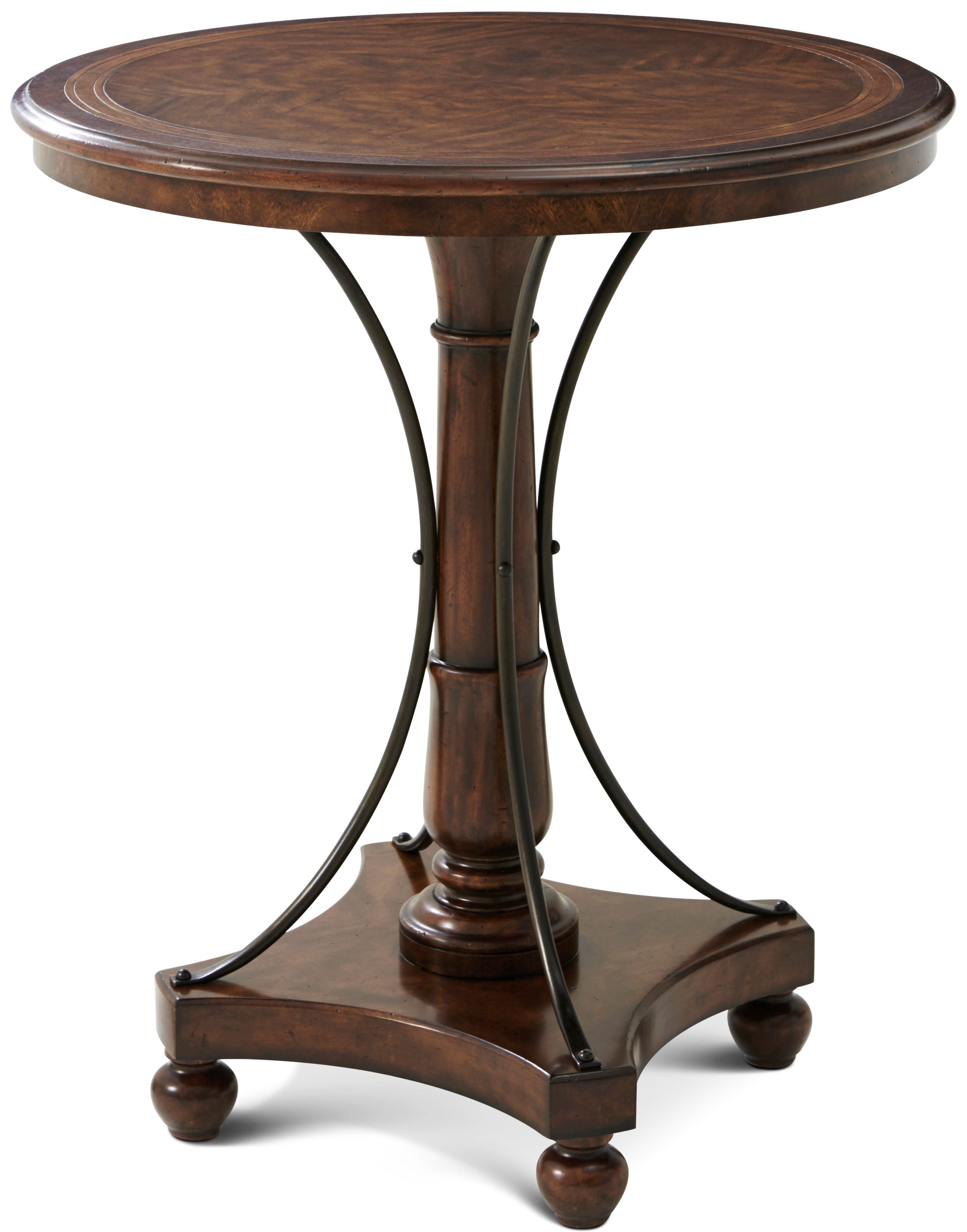 Arrondissement Bar Table in Cerejeira Veneer, Mahogany, Iron - Theodore Alexander