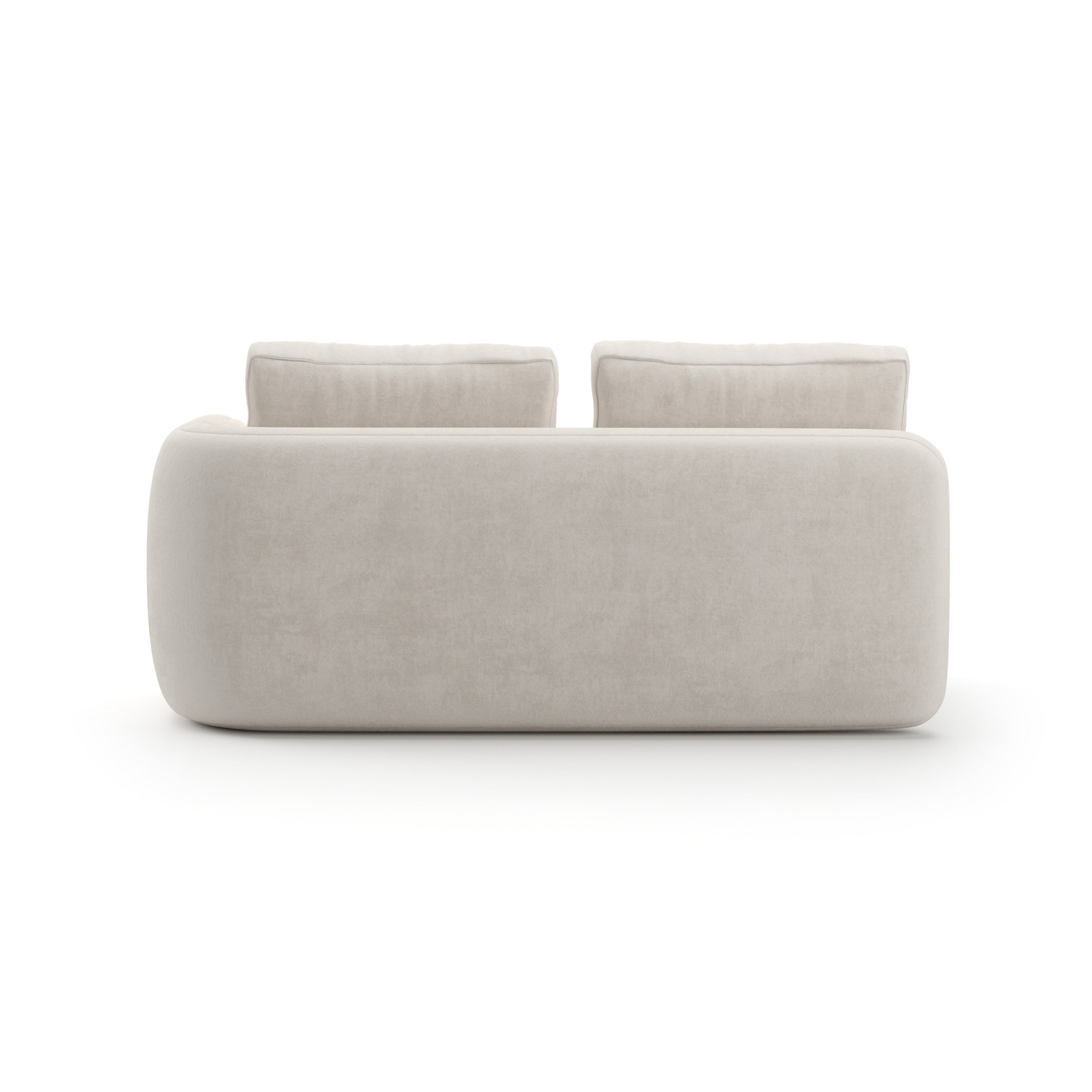 Overlap Raf Loveseat Ecru