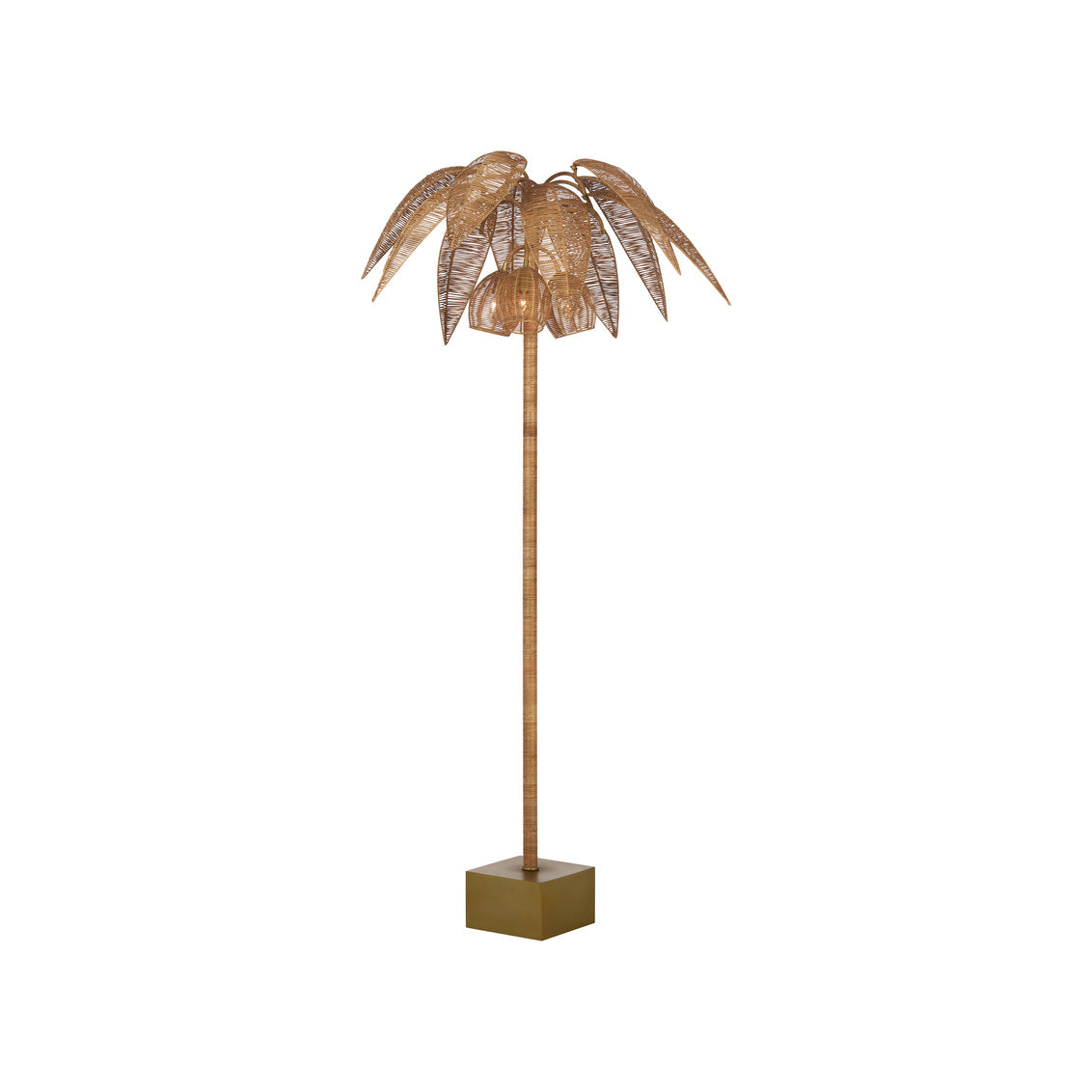 Palm Tree Floor Lamp in Natural / Rattan - Chelsea House