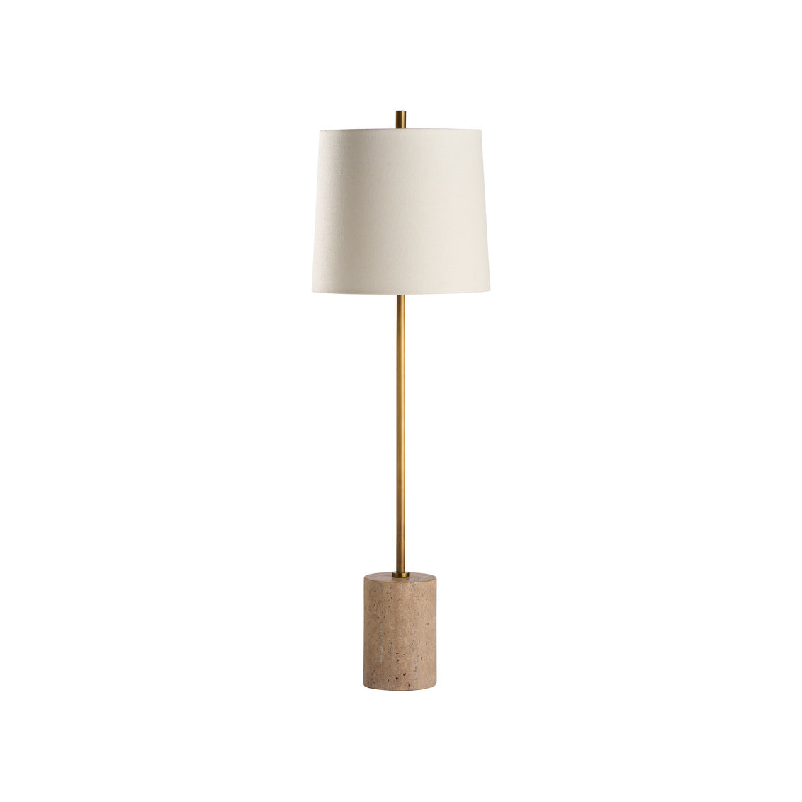 Lambeth Table Lamp-Travertine in 32 / Travertine - Chelsea House