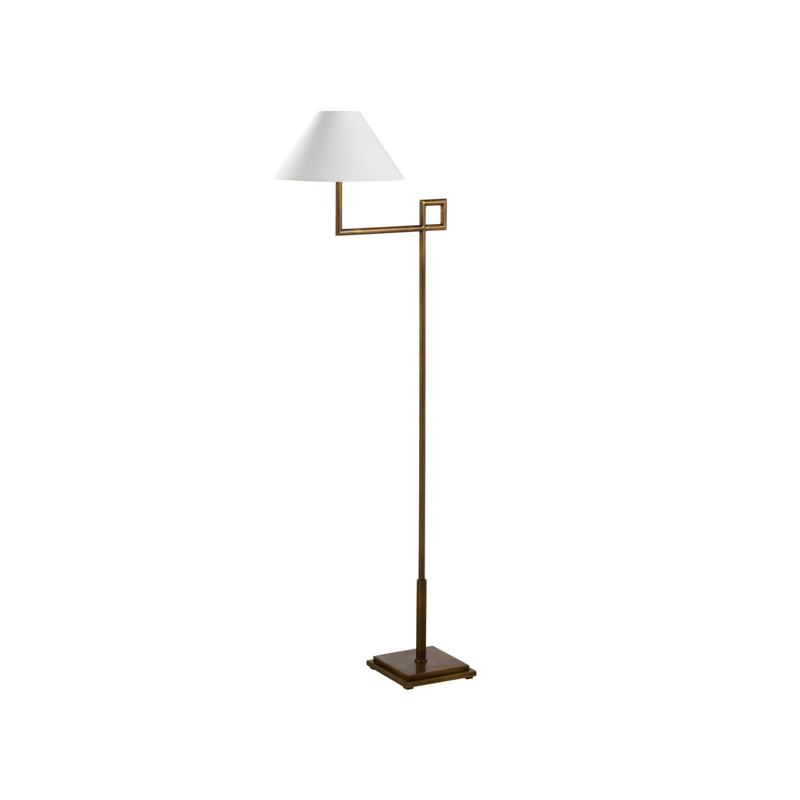 St. Dunstan Floor Lamp - Aged Brass in 55.5 / Metal - Chelsea House