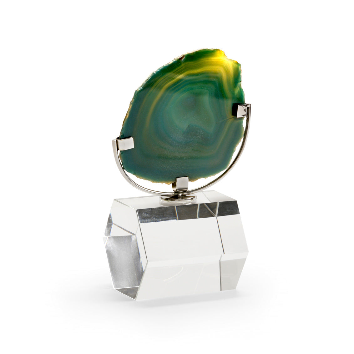 Small Agate On Stand - Green in 8.5 / Agate - Chelsea House