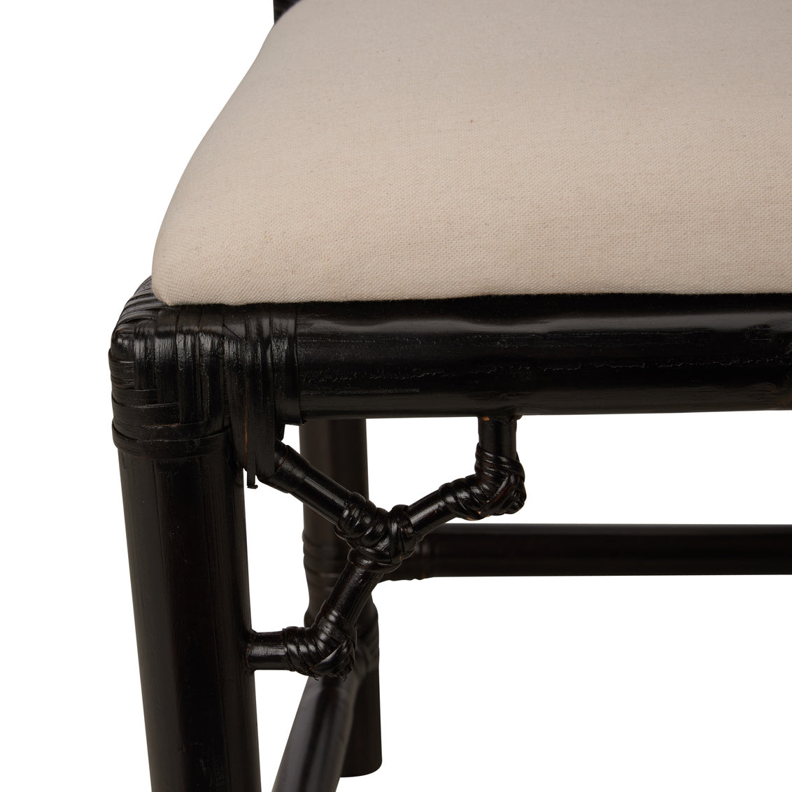 Chippendale Bamboo Chair - Cracked Pepper in 35 / Rattan - Chelsea House