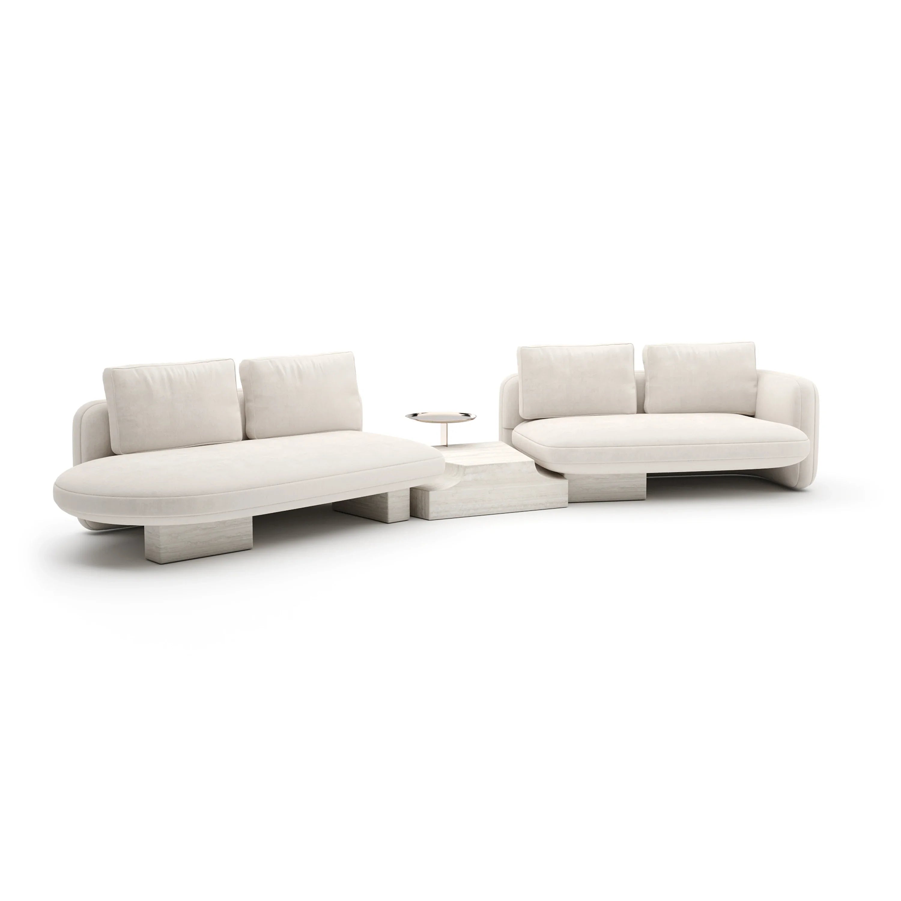 Overlap Left Bumper Sectional Ecru – Sectionals by Caracole | Sutter & Vale