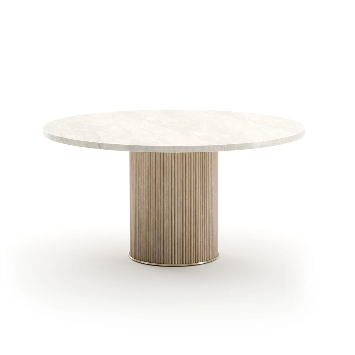 Rhythm 58" Rnd Stone Top Dining Tbl