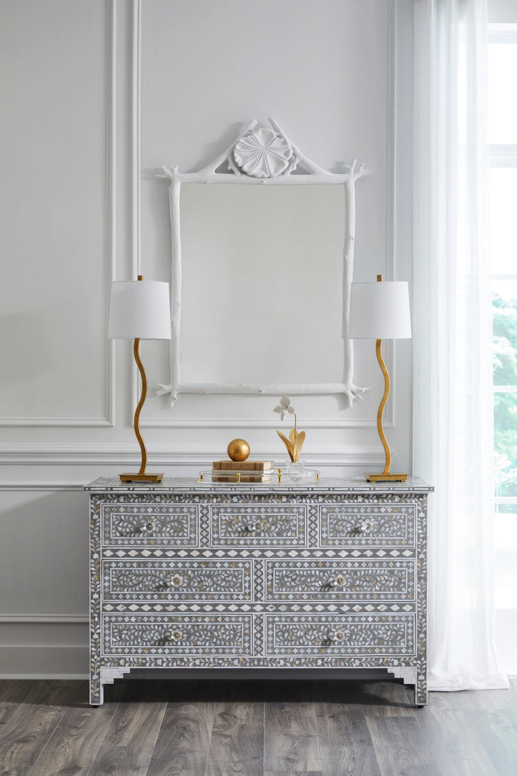 Sway Buffet Lamp-Gold Leaf in 33 / Metal - Chelsea House