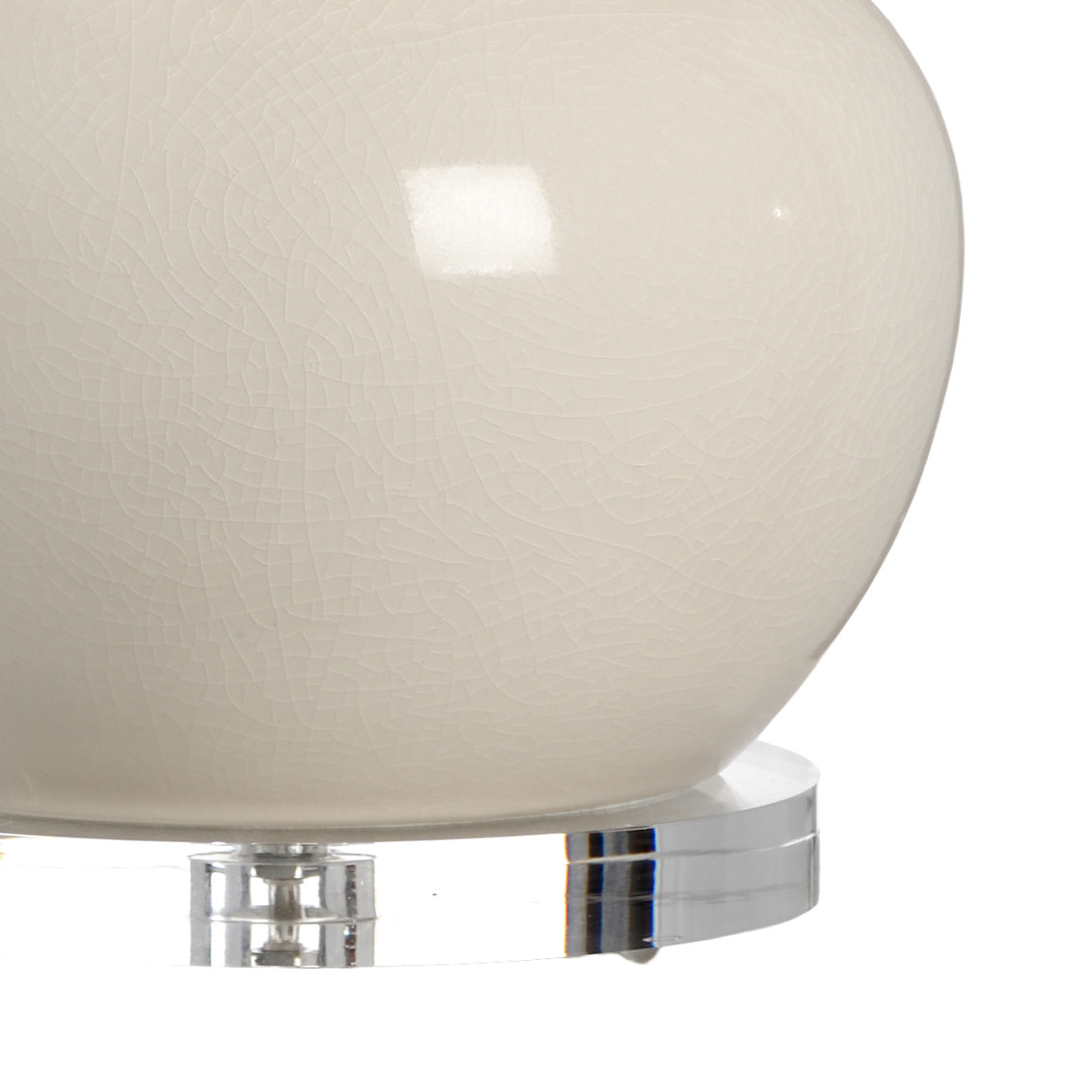 Charles Vase Lamp - Cream in 32 / Ceramic/Porcelain - Chelsea House