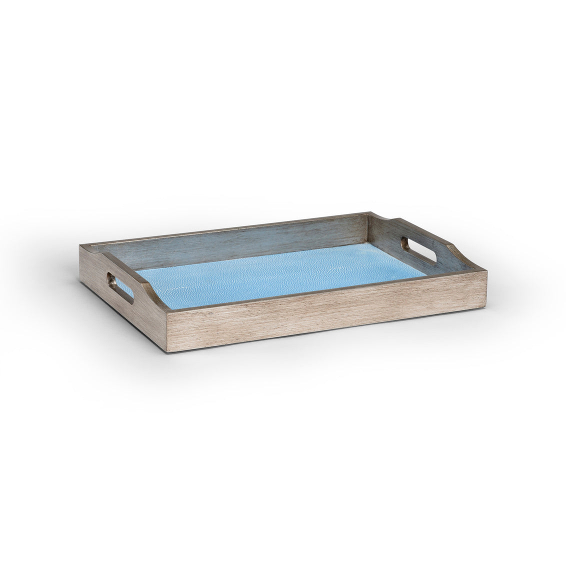 Small Blue Shagreen Tray