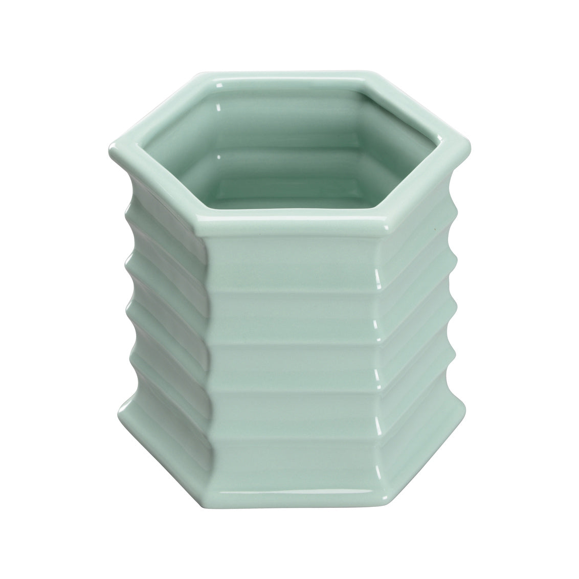 Willow Planter - Seafoam (Sm) in 7.5 / Ceramic/Porcelain - Chelsea House