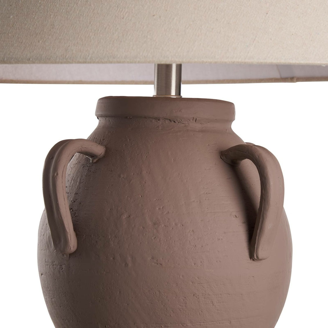 Noor Table Lamp in Taupe Glaze / Ceramic/Porcelain - Chelsea House