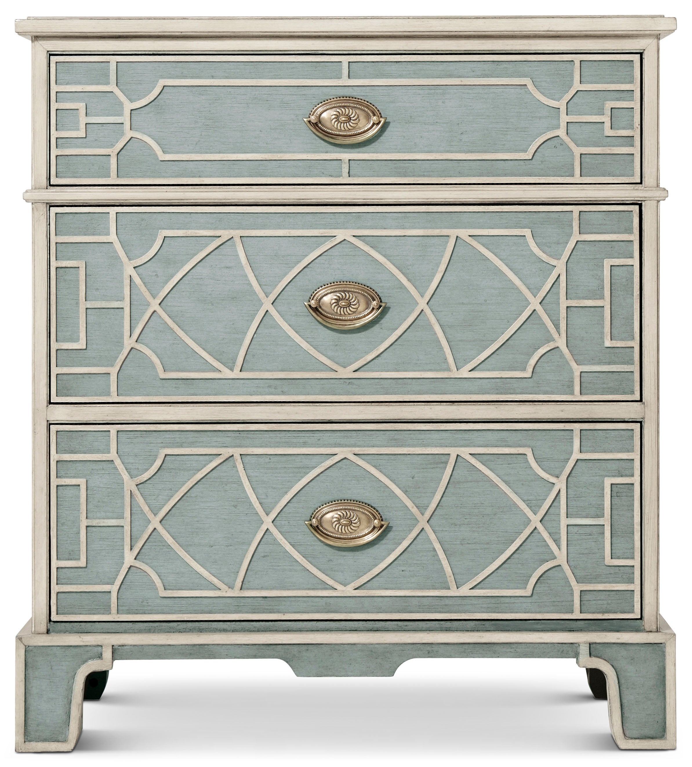 Morning Room Nightstand in PCF465_Light_Stockton_PCF547_Grey_Limestone_MCF015_Dark_English / Brass - Theodore Alexander