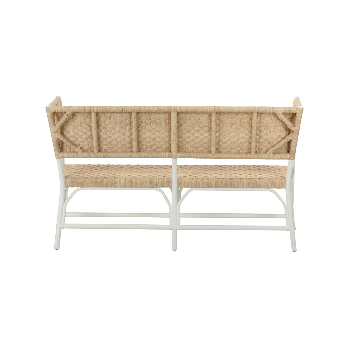 Wrightsburg Bench - White in 36 / Abaca - Chelsea House