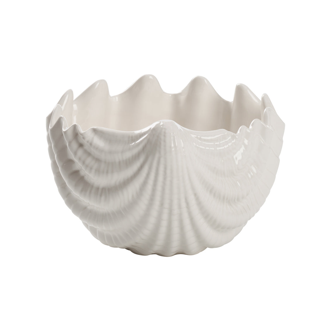 Venus Oyster Bowl (MD) in White Glaze / Ceramic/Porcelain - Chelsea House