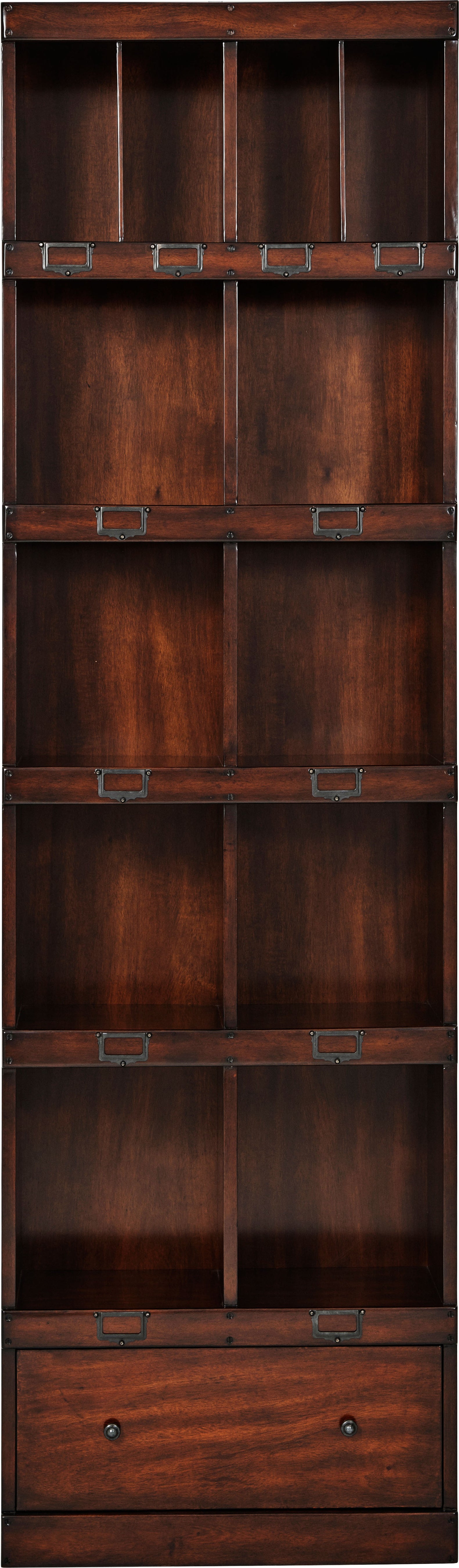The Agra Bookcase in Acacia, Acacia Veneer - Theodore Alexander