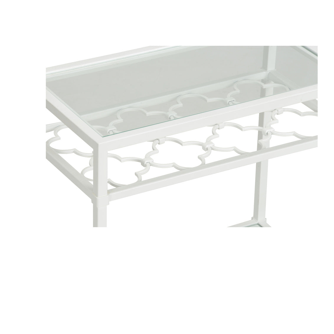 Pacific Coast Side Table- White in 23.5 / Metal - Chelsea House