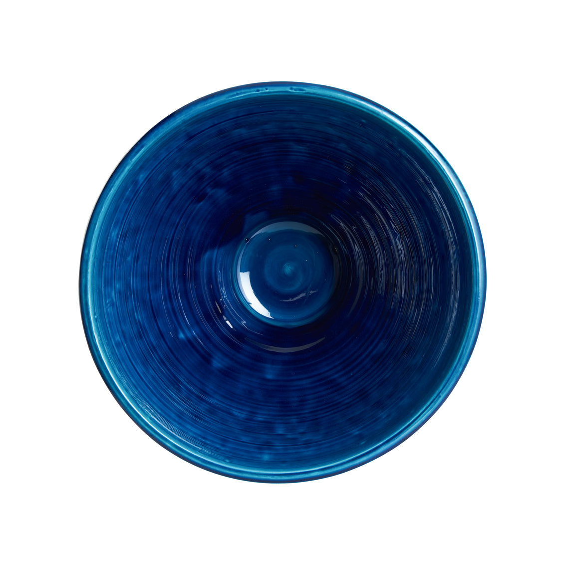 Increspatura Footed Bowl - Blue