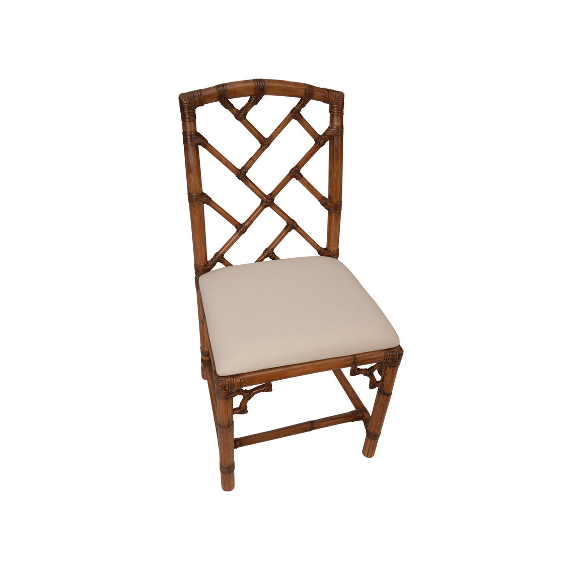 Chippendale Bamboo Chair - Brown in 35 / Rattan - Chelsea House